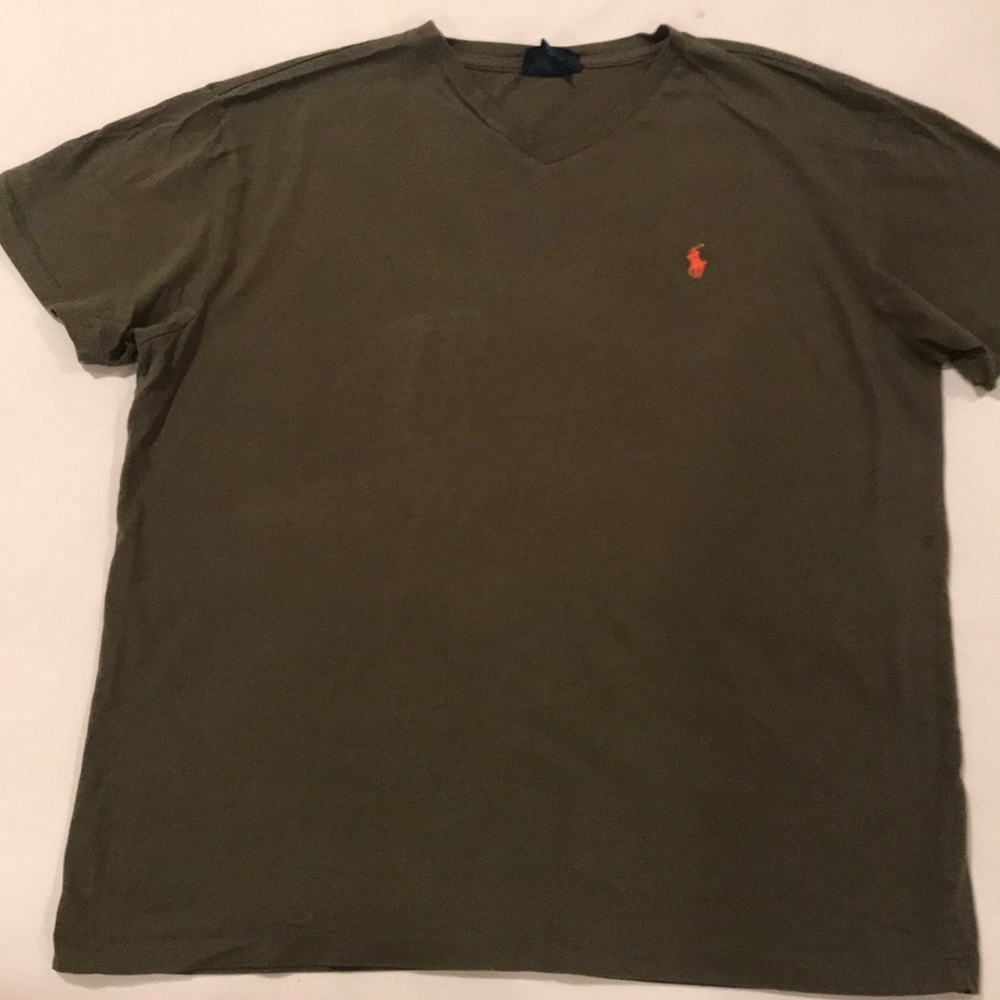 Ralph Lauren Polo V-Neck - Olive - Large